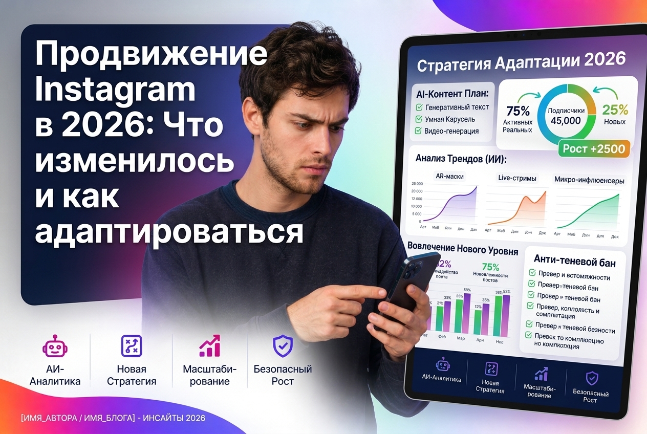 Продвижение Instagram в 2026: что изменилось и как адаптироваться